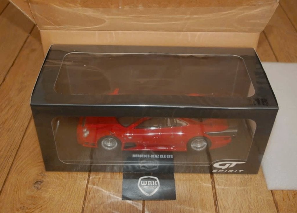 1:18 MERCEDES CLK GTR SUPER SPORT red GT spirit GT910 WRH, Hobby en Vrije tijd, Verzenden, Zo goed als nieuw, Auto, Overige merken