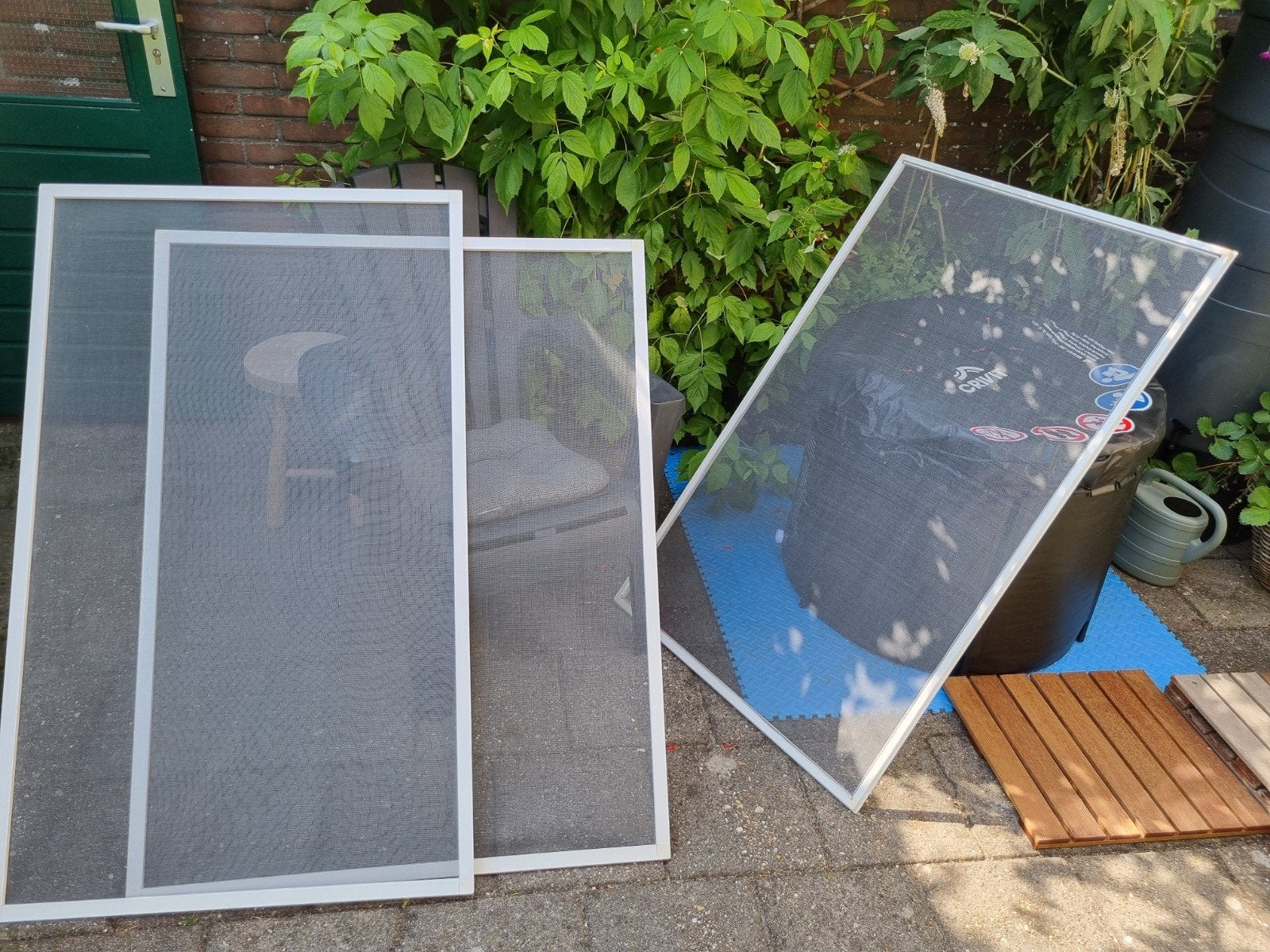 Drie nette raamhorren, Ophalen, Gebruikt, Overige typen, Minder dan 200 cm
