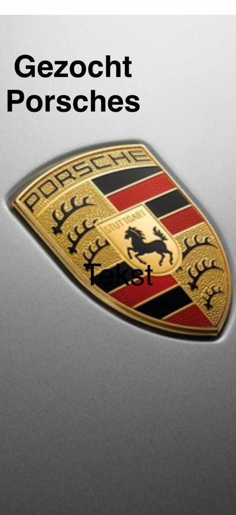 Porsche 911 Gezocht 964 991 993 996 997 Gezocht ook met defe, Gebruikt, Overige carrosserieën, Wit, Bedrijf