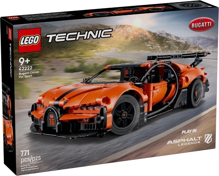 Lego Technic set 42222 Bugatti Chiron Pur Sport hypercar, Lego, Nieuw, Ophalen of Verzenden, Technic