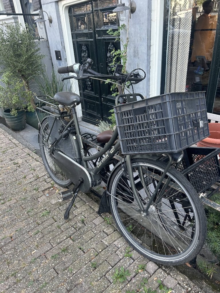 Cortina donkergroene elektrische fiets E-U4  - gebruikt, Ophalen, Gebruikt, Cortina, 50 km per accu of meer