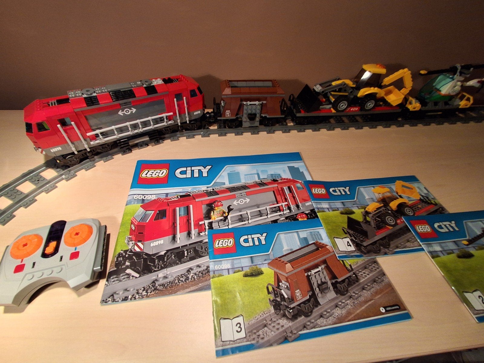 Lego City Vrachttrein 60098 met afstandsbediening, City, Lego, Ophalen of Verzenden, Zo goed als nieuw