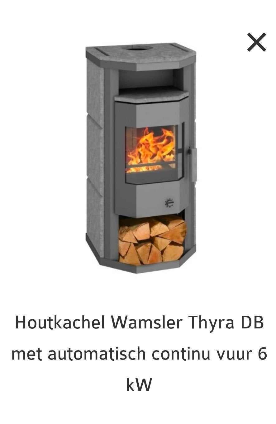 Wamsler thyra db, Huis en Inrichting, Ophalen, Gebruikt, Houtkachel, Vrijstaand