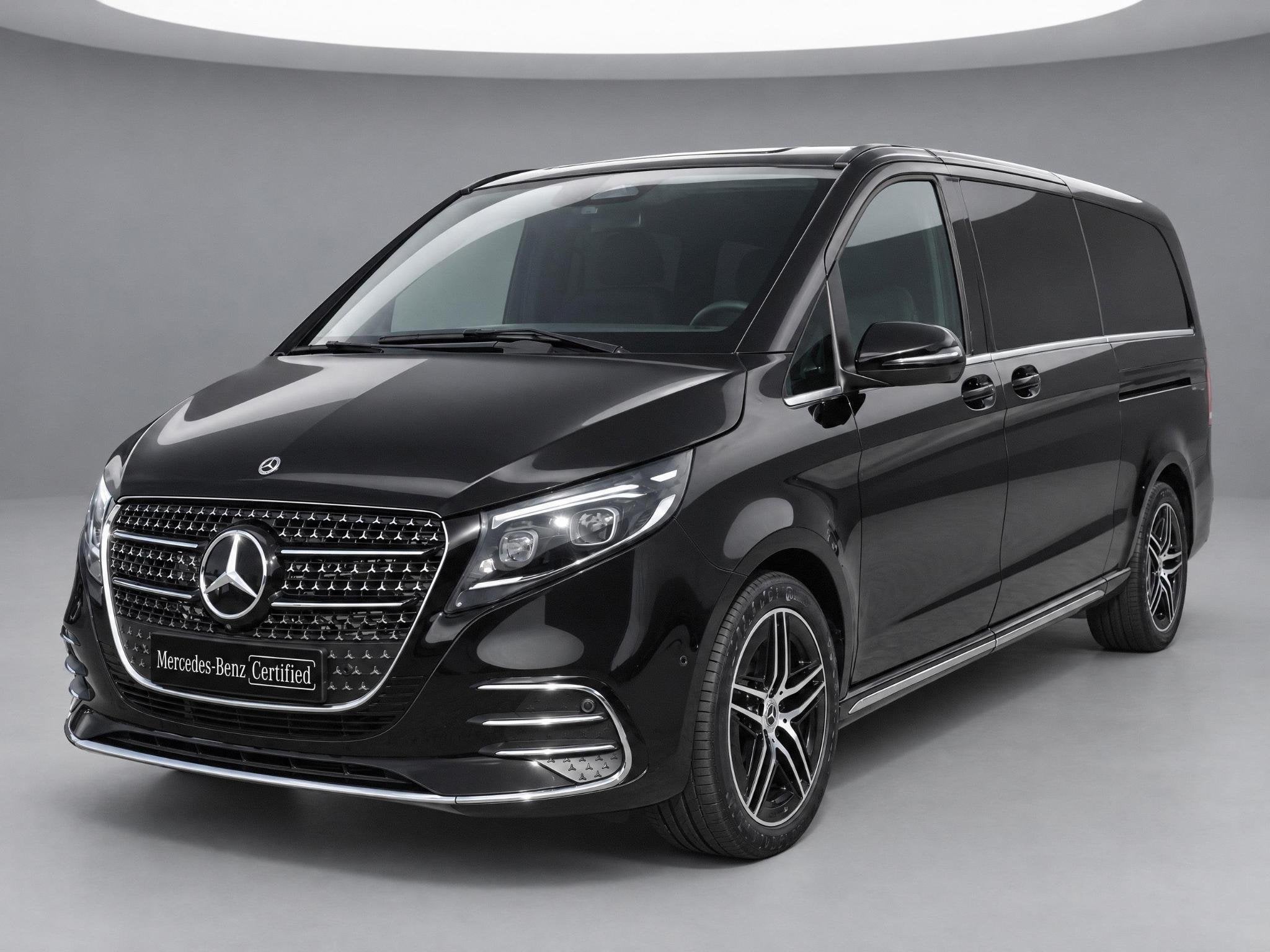 Mercedes-Benz V-klasse 250d Extra Lang Avantgarde, Auto's, Achterwielaandrijving, Gebruikt, Zwart, Leder