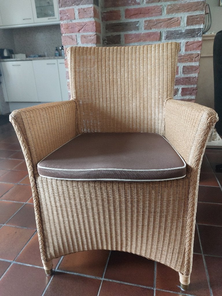 Lloyd Loom-(eetkamer-)stoelen, Ophalen, Gebruikt, Twee, Bruin