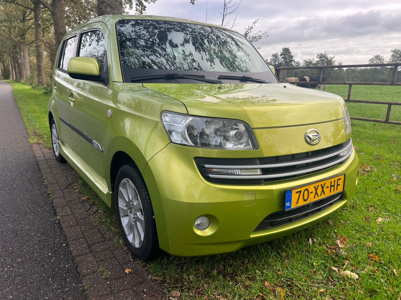 Daihatsu Materia 1.3 2007 Groen, Auto's, Voorwielaandrijving, 40 €/maand, Zwart, 4 cilinders