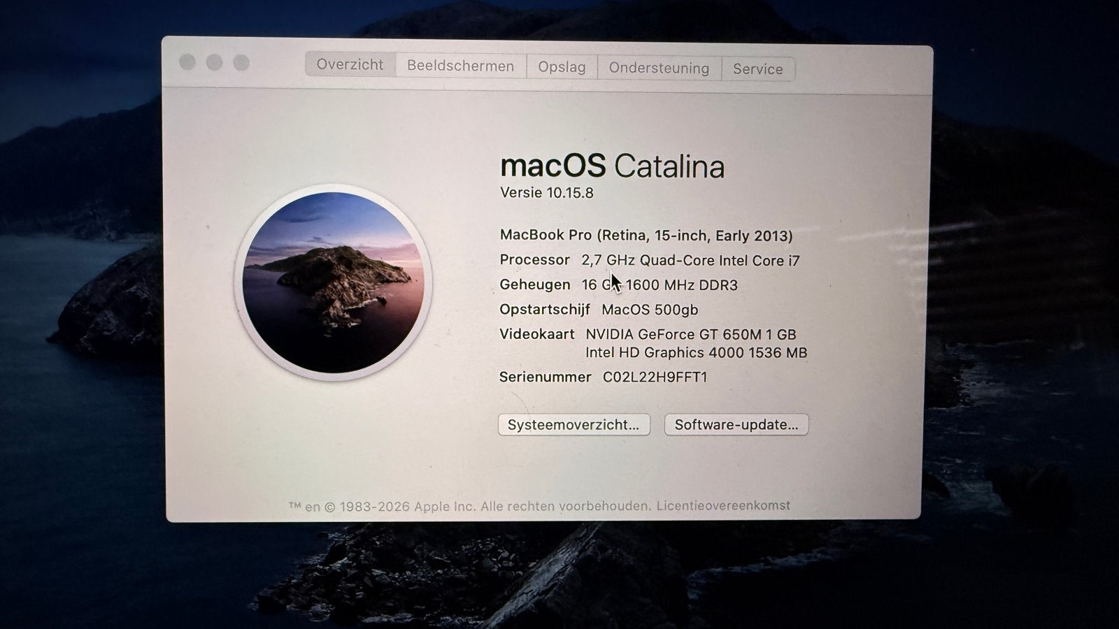 MacBook Pro 15 inch 2.7 GHz i7 16GB RAM 500GB SSD, MacBook Pro, 2 tot 3 Ghz, 15 inch, 512 GB