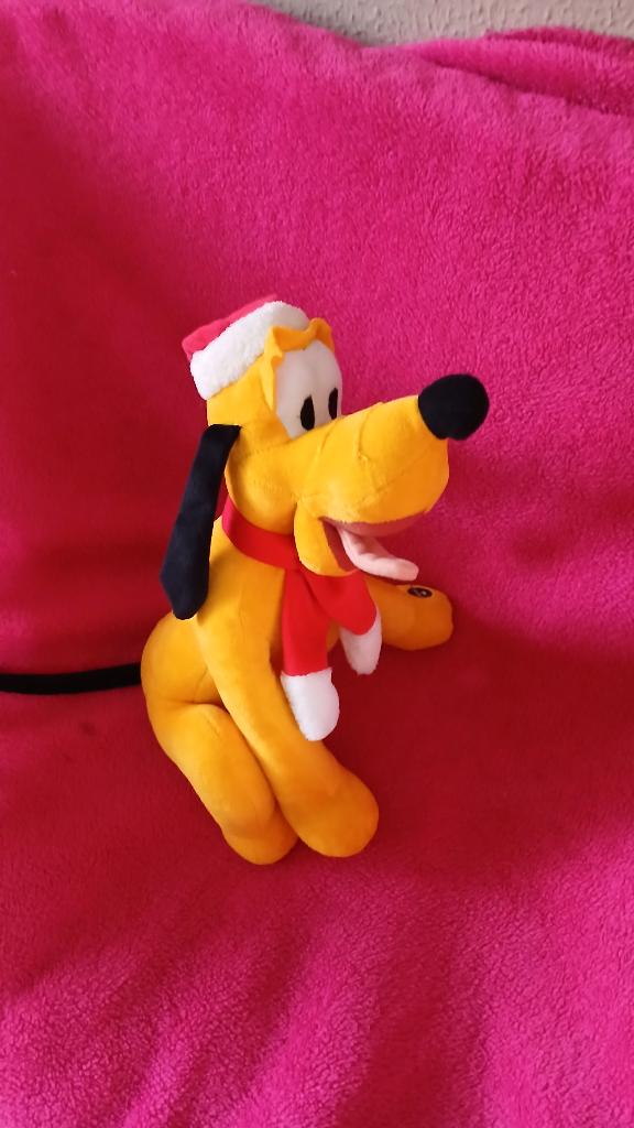 DISNEY PLUTO MET GELUID 30cm, Ophalen of Verzenden, Goofy of Pluto, Zo goed als nieuw, Knuffel