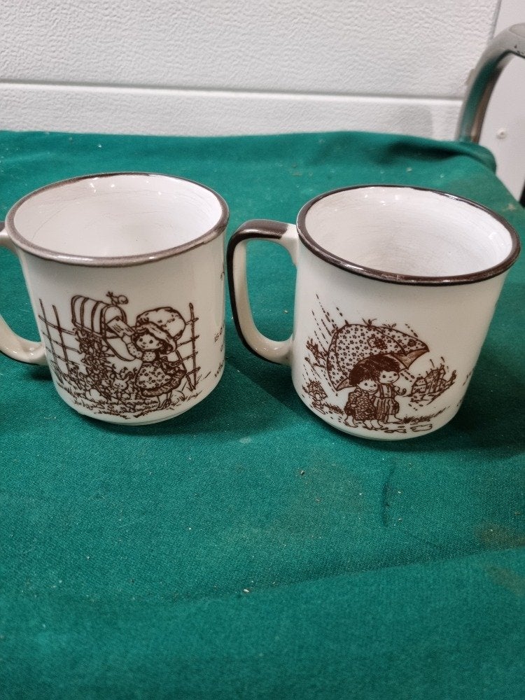 mokken holly hobbie vintage, Ophalen of Verzenden
