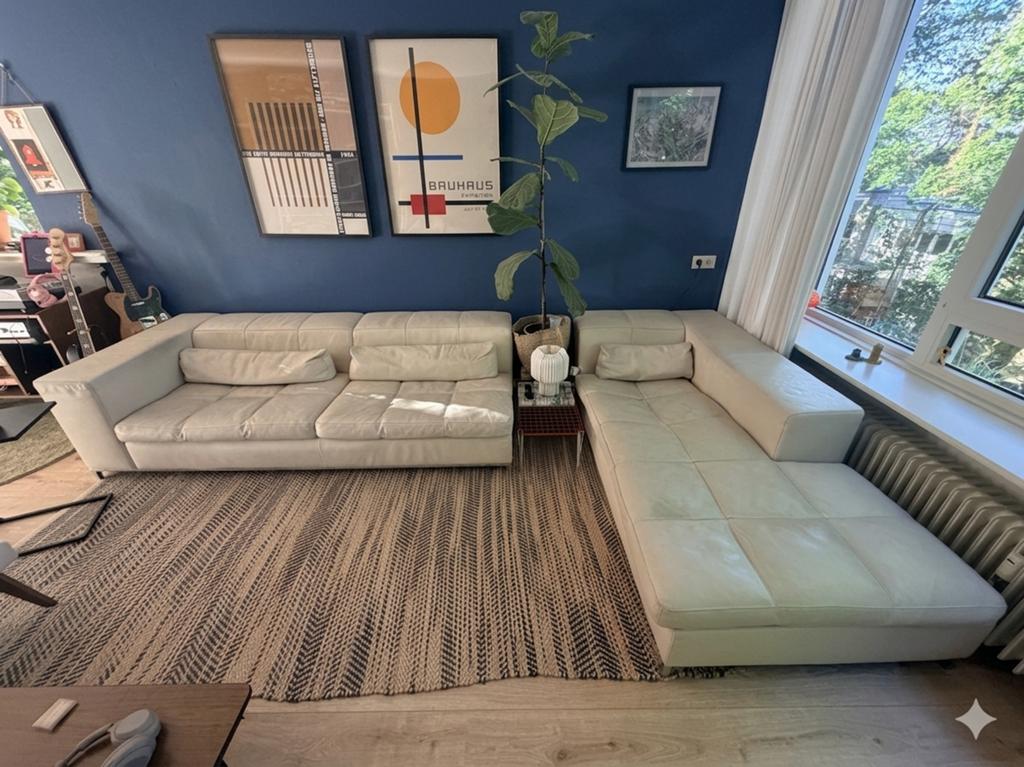 Bank Cierre 'Living in Leather' Prachtige Italiaanse Design, Ophalen, Gebruikt, Leer