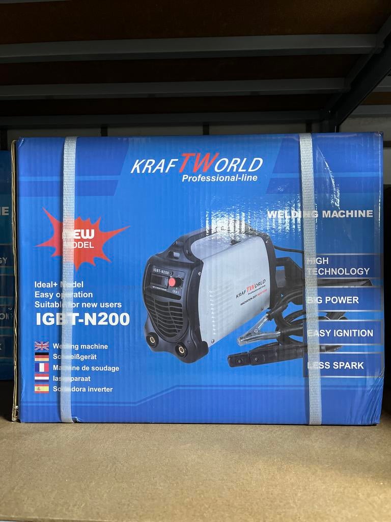 Nieuw Lasapparaat Elektroden IGBT-N200 - Kraftworld, Doe-het-zelf en Verbouw, Minder dan 150 ampère, ., Elektroden, Nieuw