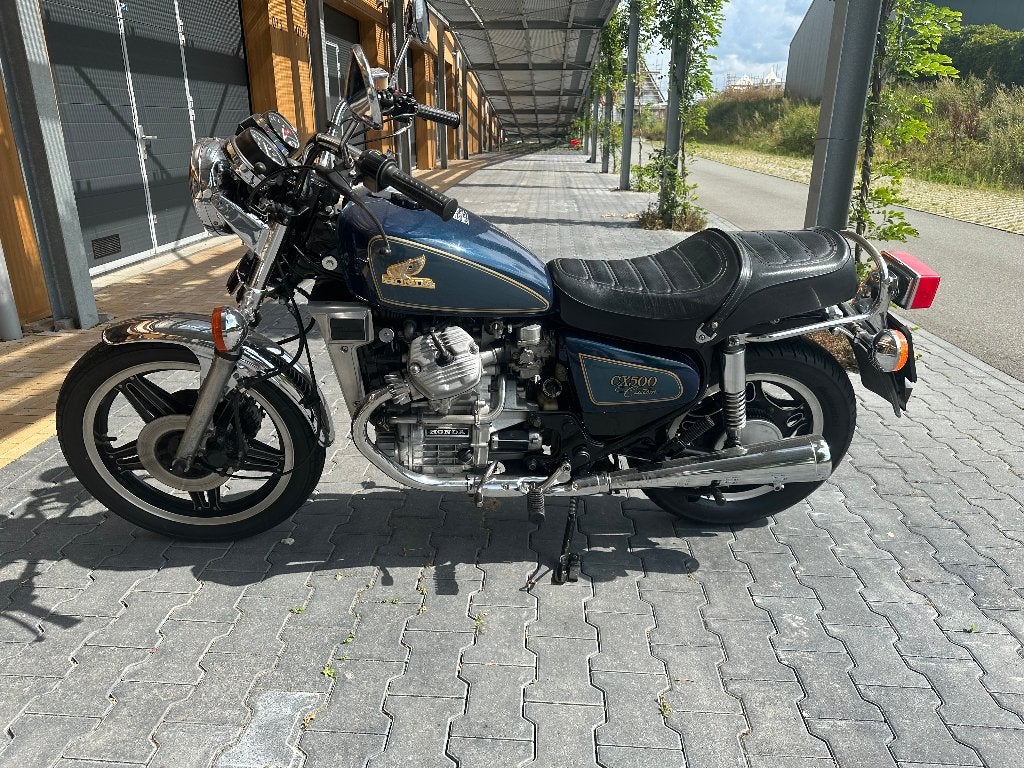 Honda CX500 Custom - blauw metallic, 2 cilinders, Motorrijbewijs A, Gebruikt, Particulier