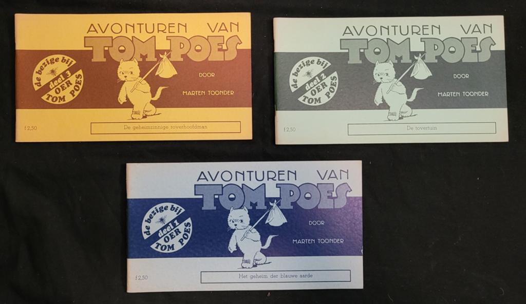 3x Tom Poes Marten Toonder 1972 complete serie, Complete serie of reeks, Ophalen of Verzenden, Gelezen