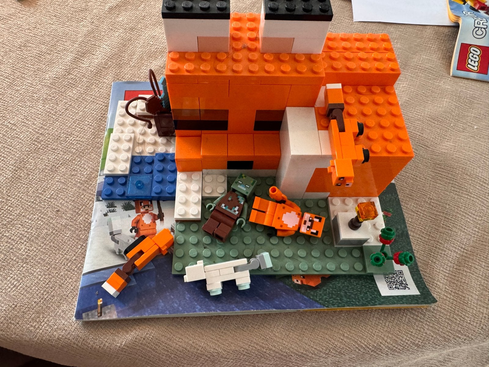 LEGO Minecraft De Vossenlodge (21178), Ophalen of Verzenden, Gebruikt