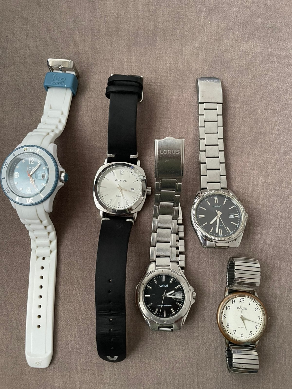 5 mooie horloges: casio, ice watch etc, Ophalen of Verzenden, Gebruikt, Polshorloge, Overige merken