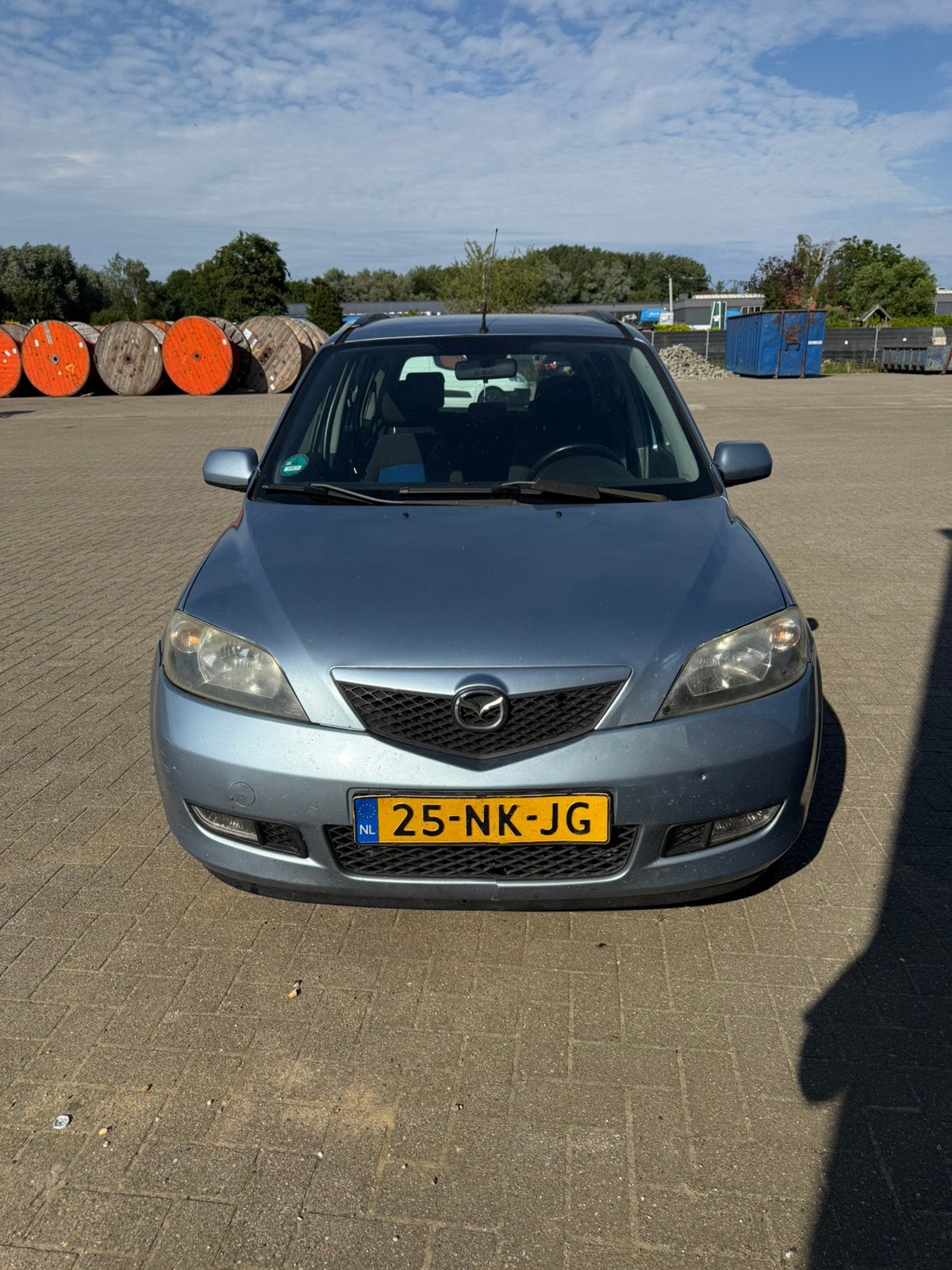 Mazda 2 1.4 16V 2003 Blauw, Auto's, Mazda, Voorwielaandrijving, 1025 kg, 15 km/l, 40 €/maand