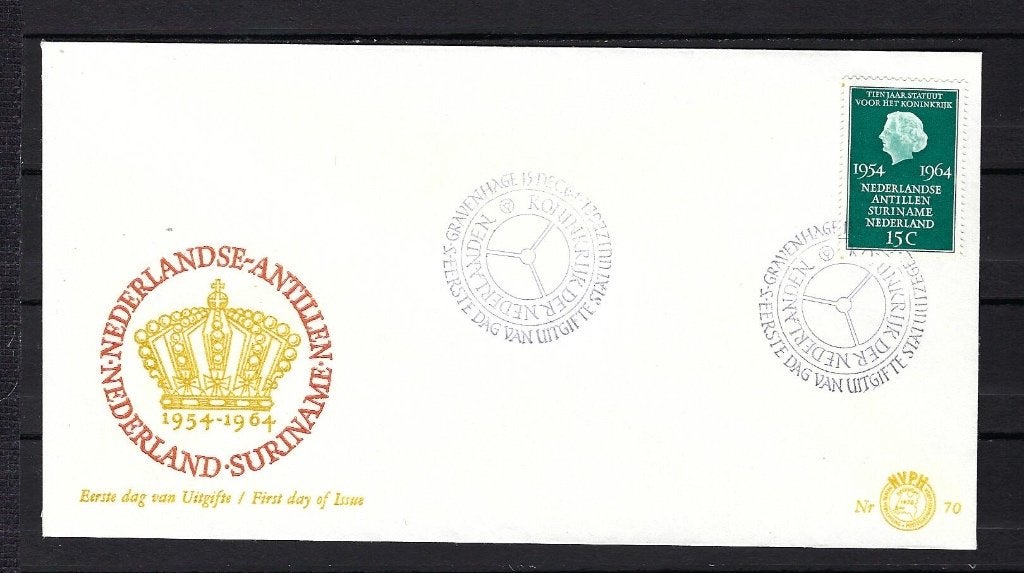 FDC NVPH E70 onbeschreven, Postzegels en Munten, Ophalen of Verzenden, Onbeschreven, Nederland