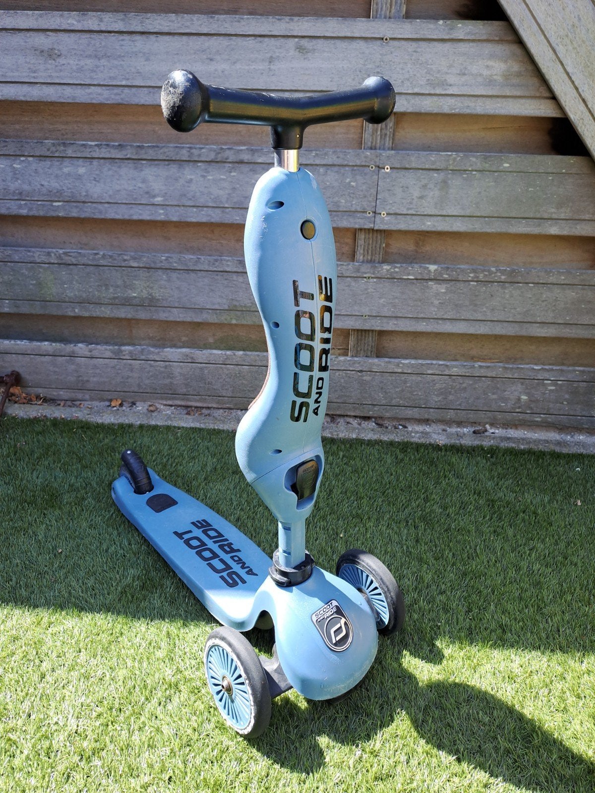 Scoot and Ride step, blauw zwart loopfiets peuter, Ophalen, Gebruikt, Gewone step, Scoot and Ride