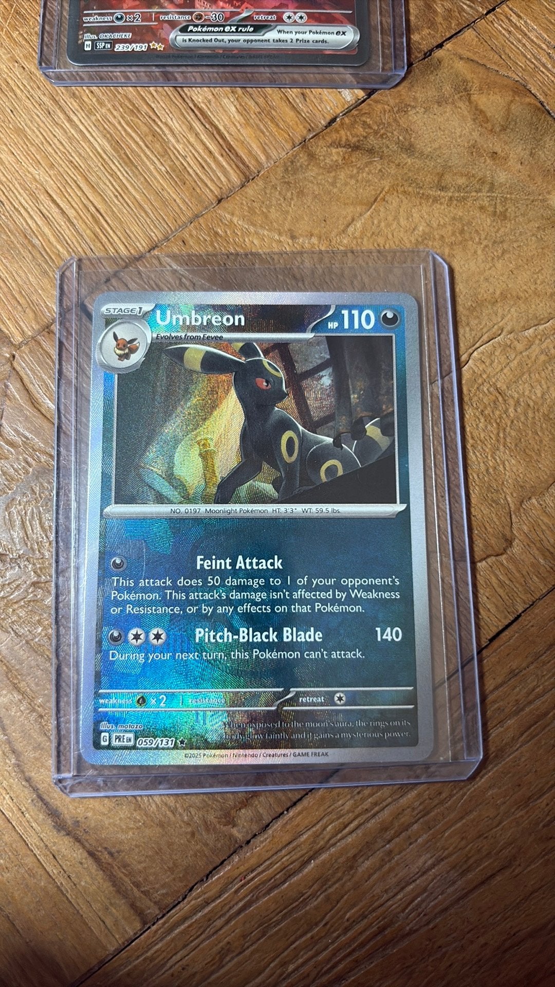 umbreon xpre059 masterball, Ophalen of Verzenden, Zo goed als nieuw