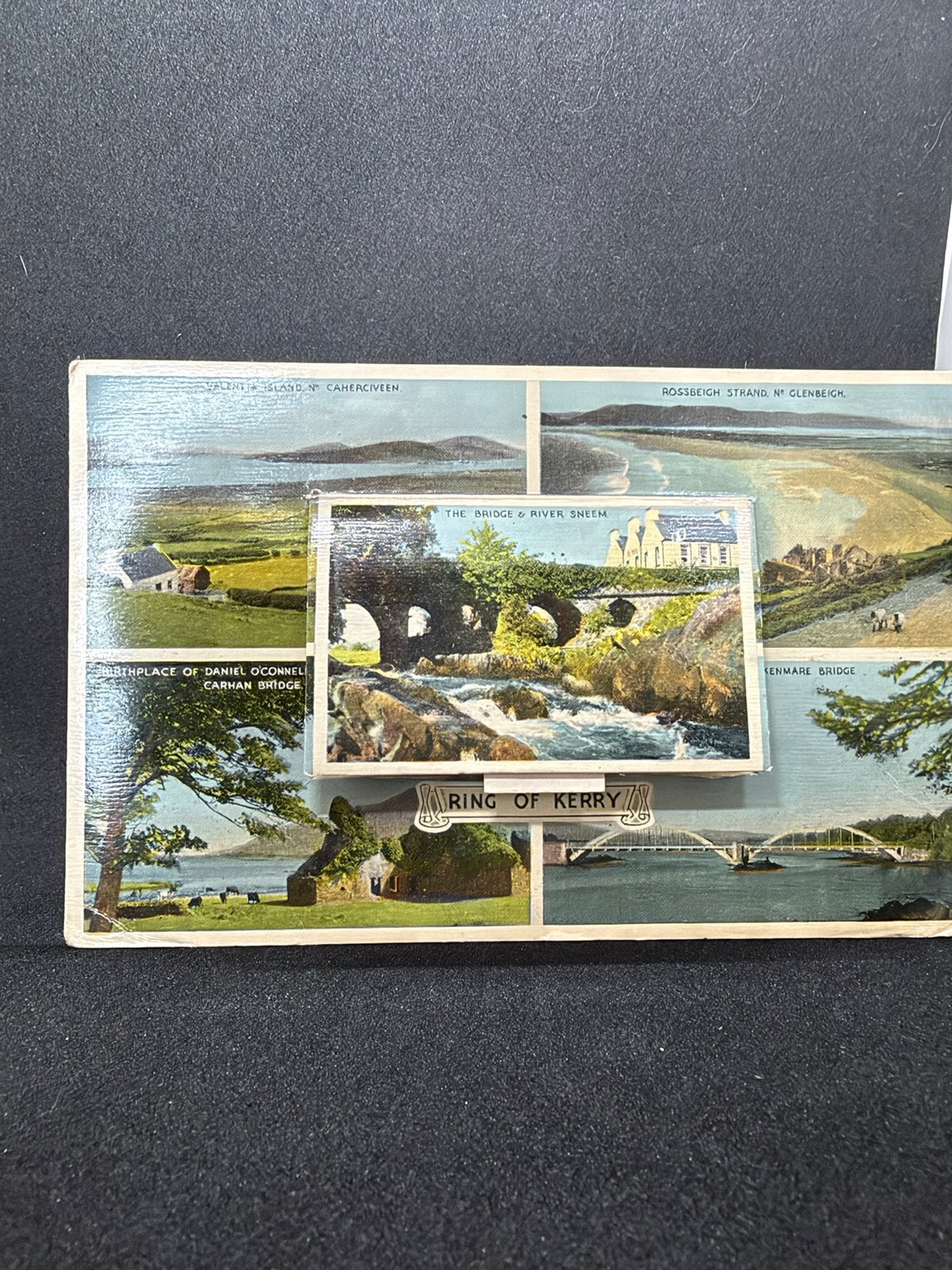 Zeldzame Uitklap Ansichtkaart Ierland Ring of Kerry 1950s, Ophalen of Verzenden, Gelopen, Frankrijk