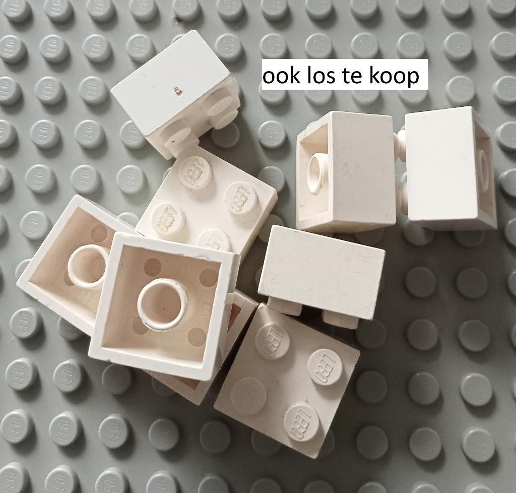 3003old(18) ca 9x white Brick 2 x 2 without Inside Supports, Ophalen of Verzenden, Gebruikt