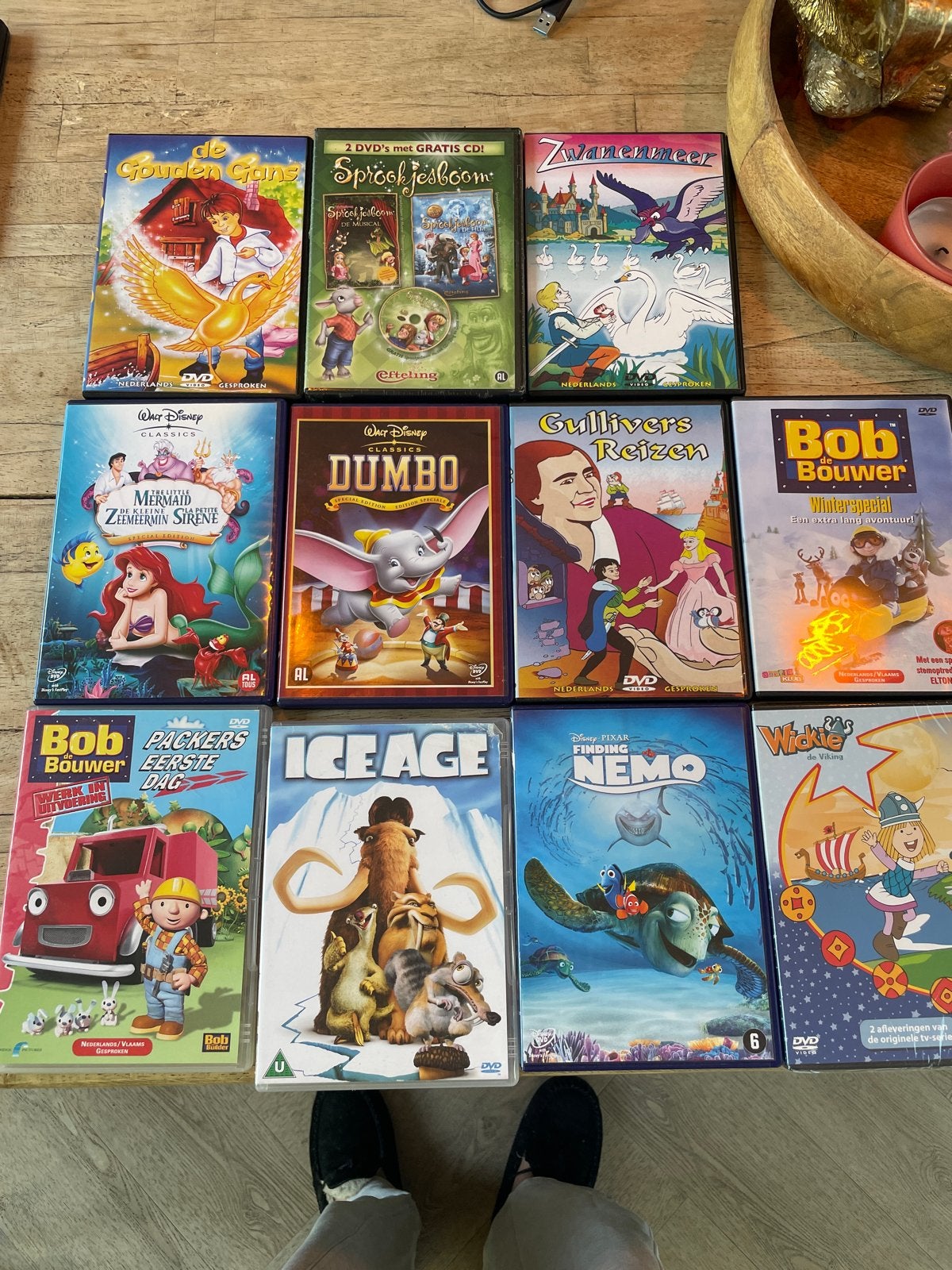 11 Kinder DVD's: Disney, Bob de Bouwer, Ice Age en meer, Cd's en Dvd's, Gebruikt, Animatie, Alle leeftijden, Box/collectie