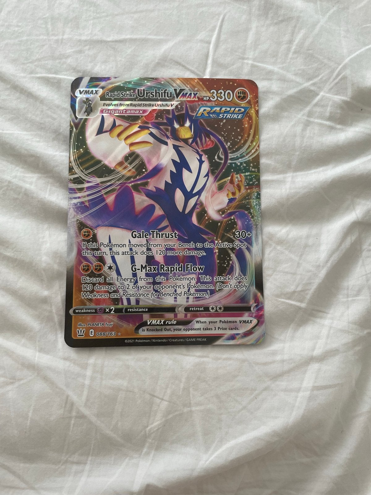 Rapid Strike Urshifu VMAX Pokémon Kaart (088/163), Ophalen, Zo goed als nieuw, Losse kaart