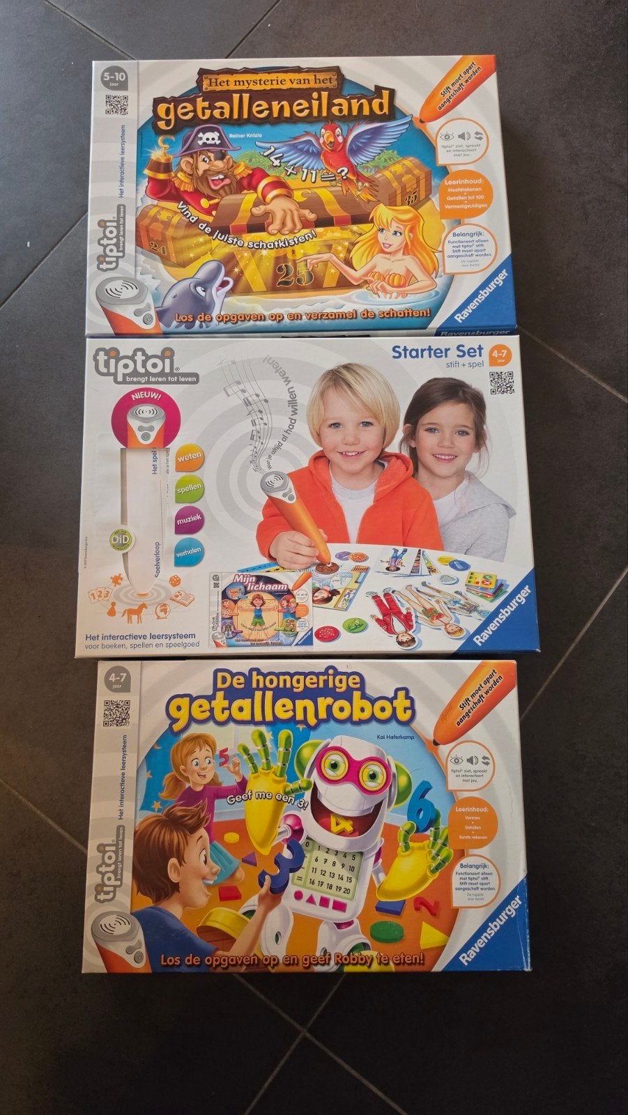 Tiptoi Starter Set + 2 Boeken - Compleet en Goede Staat, Kinderen en Baby's, Ophalen of Verzenden, Zo goed als nieuw, Taal en Lezen