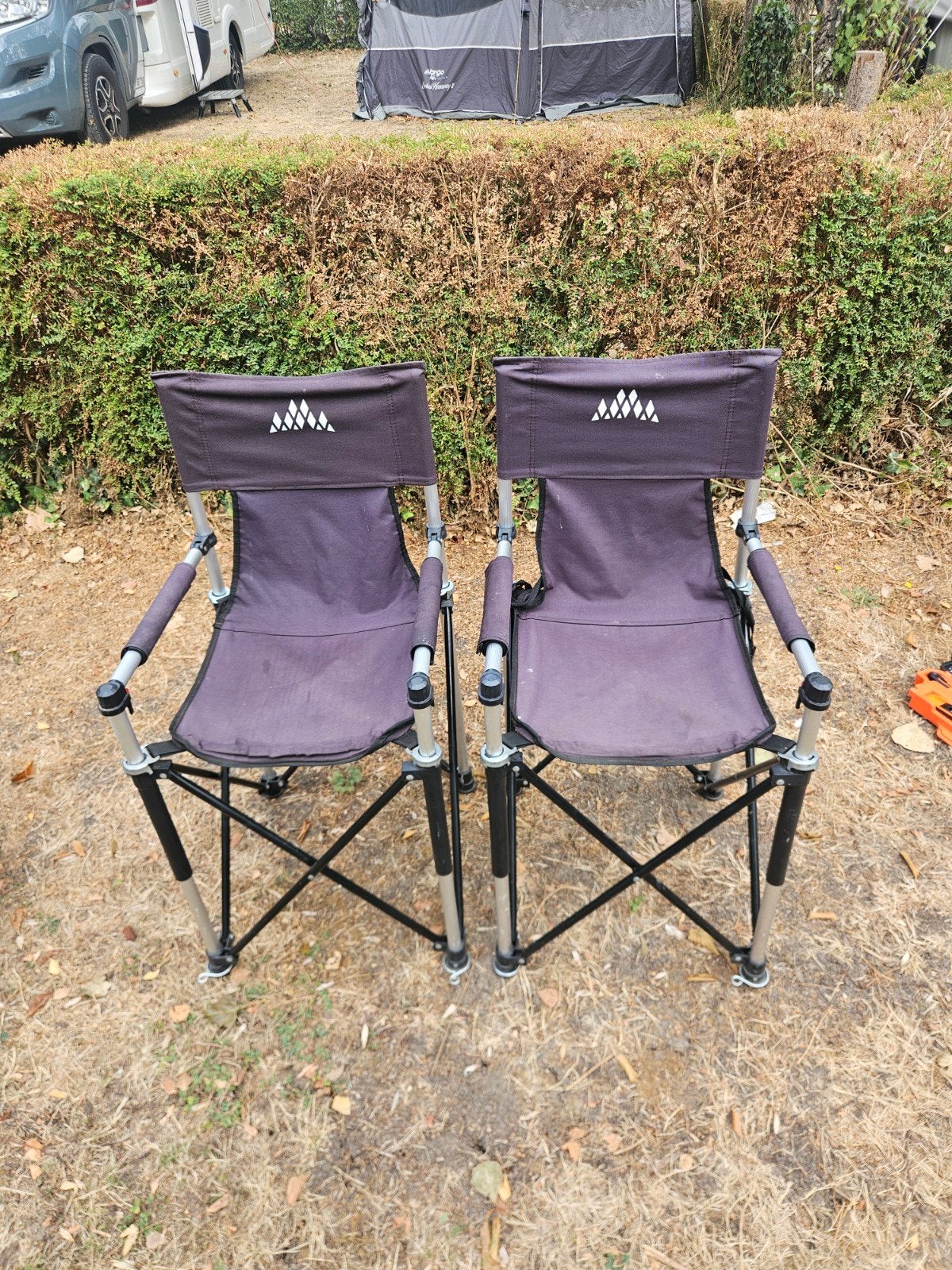 2 stuks Obelink Compact kinderstoel - Zwart, Ophalen of Verzenden, Gebruikt, Campingstoel