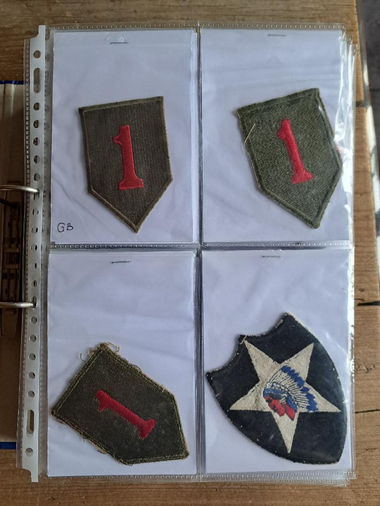 ww2 us ETO inf div.s, Verzamelen, Verzenden, Landmacht, Amerika, Embleem of Badge