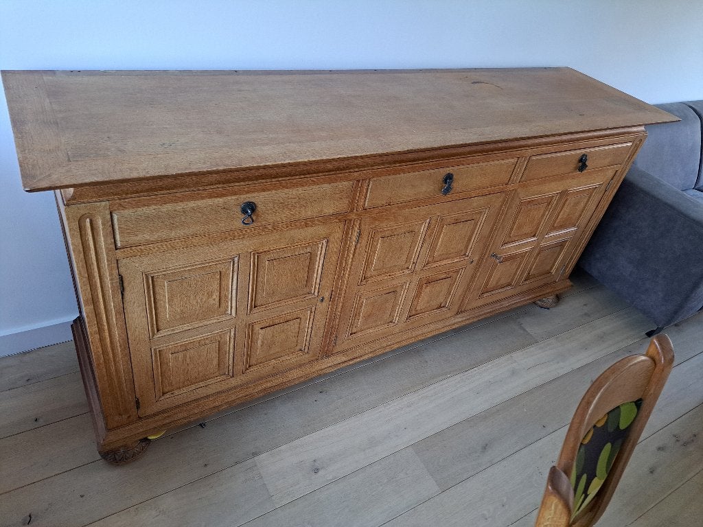 Mooi eikenhouten dressoir, Ophalen, Met deur(en), Eikenhout, Zo goed als nieuw