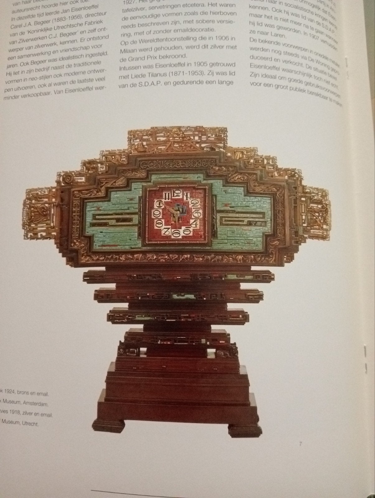 Art Nouveau ontwerper Jan Eisenloeffel Singer Museum Laren, Ophalen of Verzenden