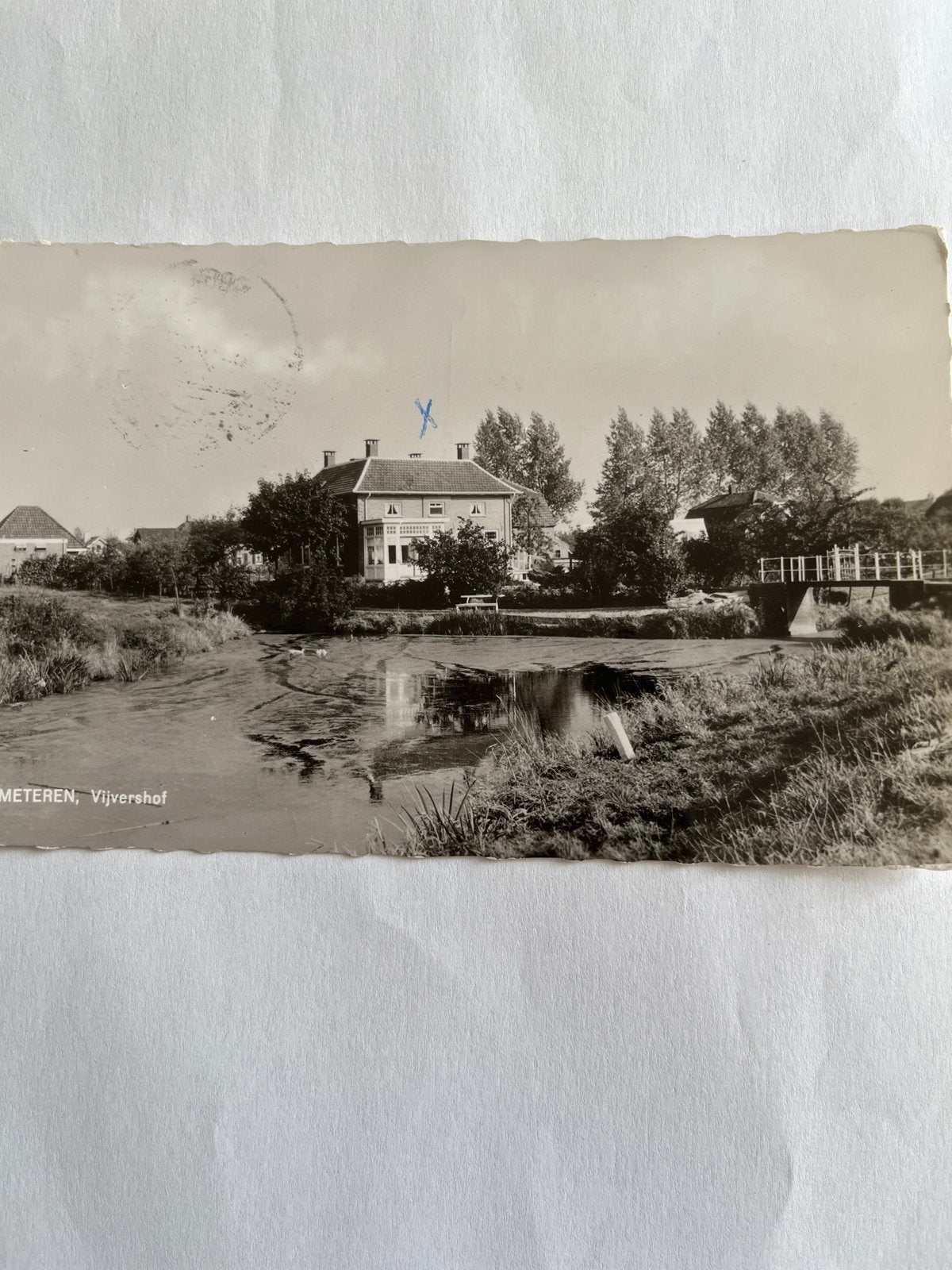 Ansichtkaart Meteren, Vijvershof - Gelopen, Verzamelen, Ansichtkaarten | Nederland, Verzenden, 1960 tot 1980, Gelopen, Gelderland