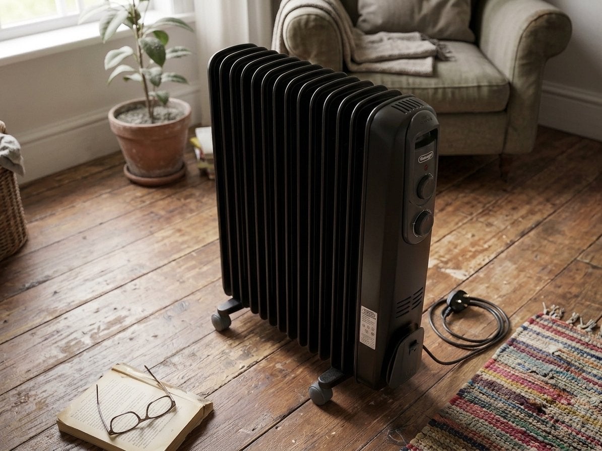 De'Longhi Vento Elektrische Oliekachel - Zwart, Ophalen, Oliekachel, Elektrisch, Zo goed als nieuw