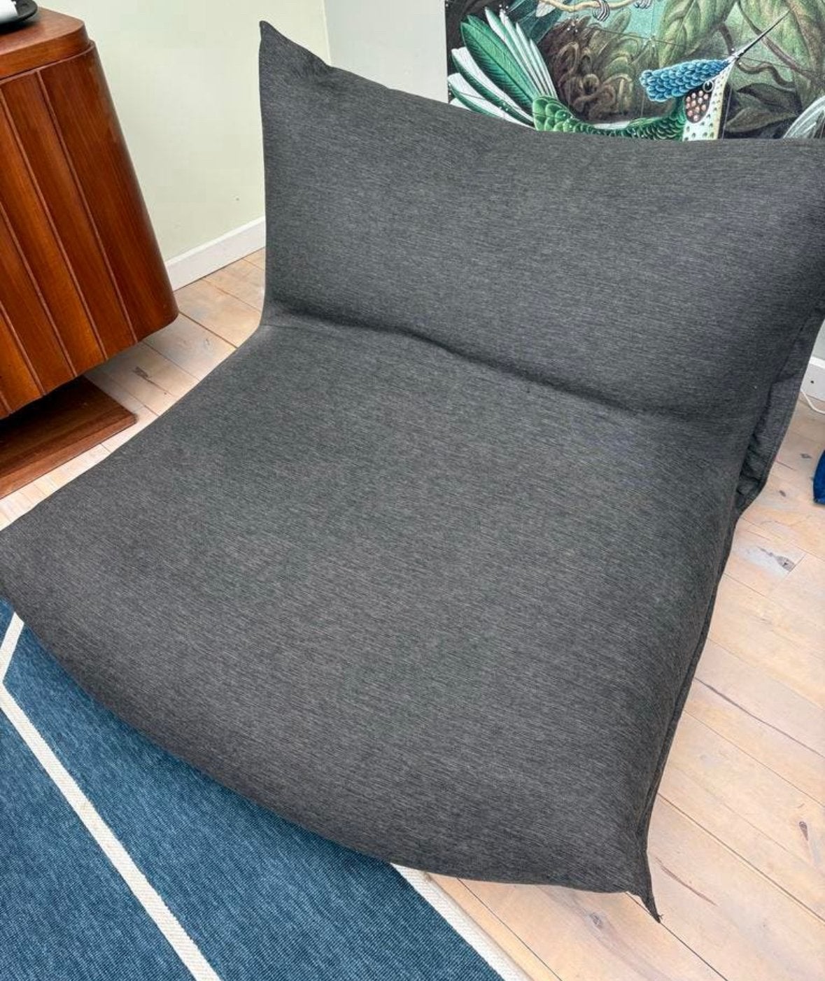 Fatboy bonbaron zitstoel grijs, Ophalen, 90 cm, Eenpersoons, Zo goed als nieuw
