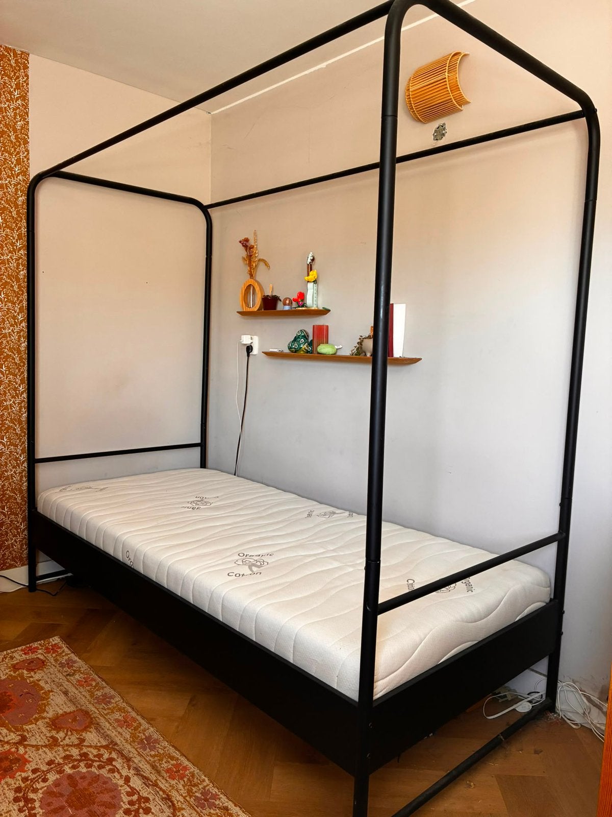Bunk hemelbed VTwonen en matras koudschuim HR55, Ophalen, Zo goed als nieuw