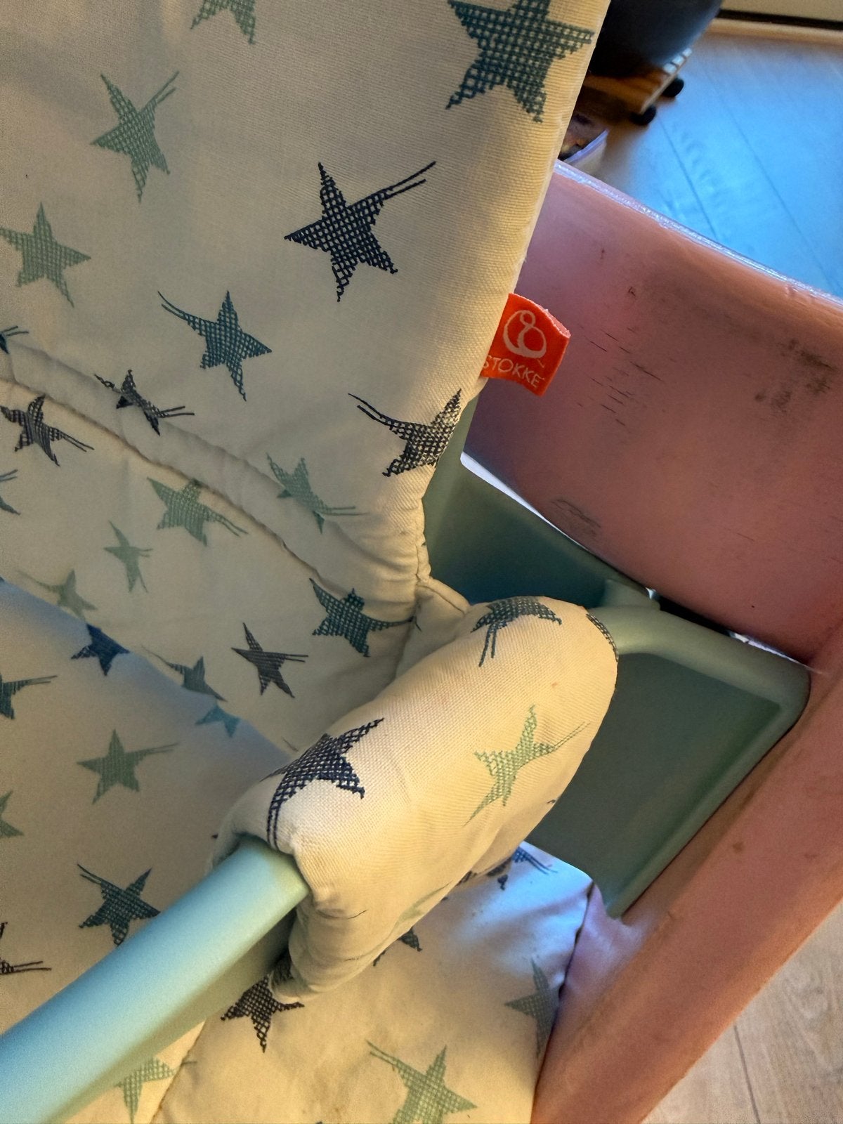 Stokke, Ophalen of Verzenden, Gebruikt, Meegroeistoel, Aanschuifbaar