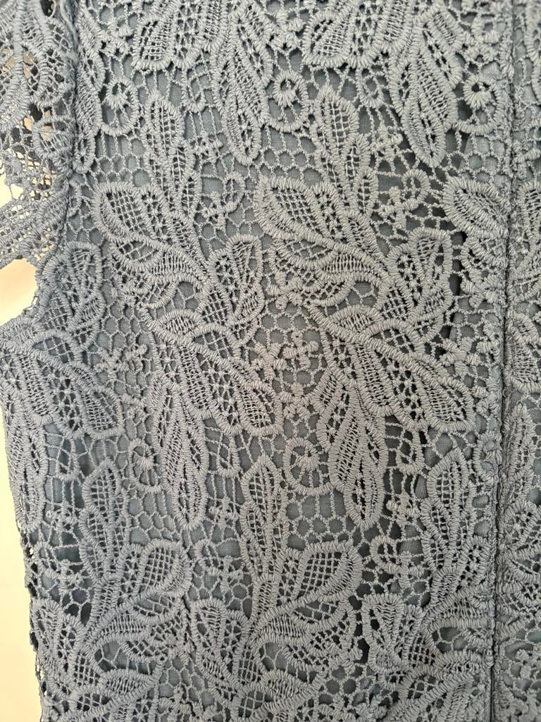 Taifun jurk kant maat 40, Blauw, Nieuw, Boven de knie, Ophalen