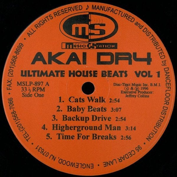 Akai DR4 - Ultimate House Beats Volume One LP, LP, House, Ophalen of Verzenden, Zo goed als nieuw