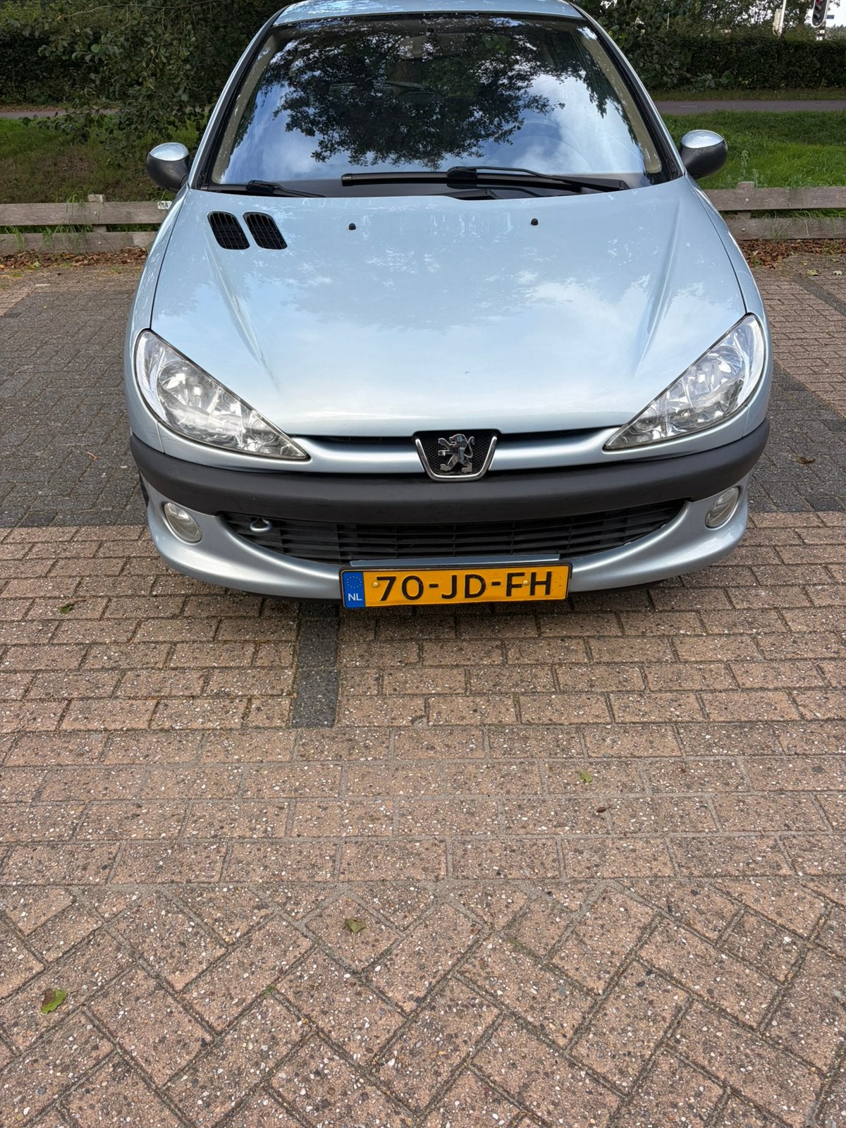 Peugeot 206 1.4 X-line 3D 2002 Grijs zilver, Auto's, Voorwielaandrijving, 4 cilinders, Origineel Nederlands, Particulier
