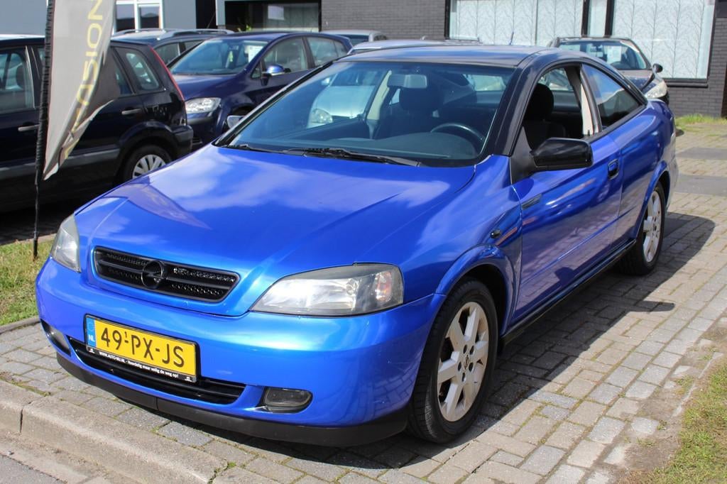 Opel Astra Coupé 1.8-16V Bertone Coupé Wrapped Airco LM-Ve, Auto's, Opel, Gebruikt, Zwart, 1796 cc, Origineel Nederlands