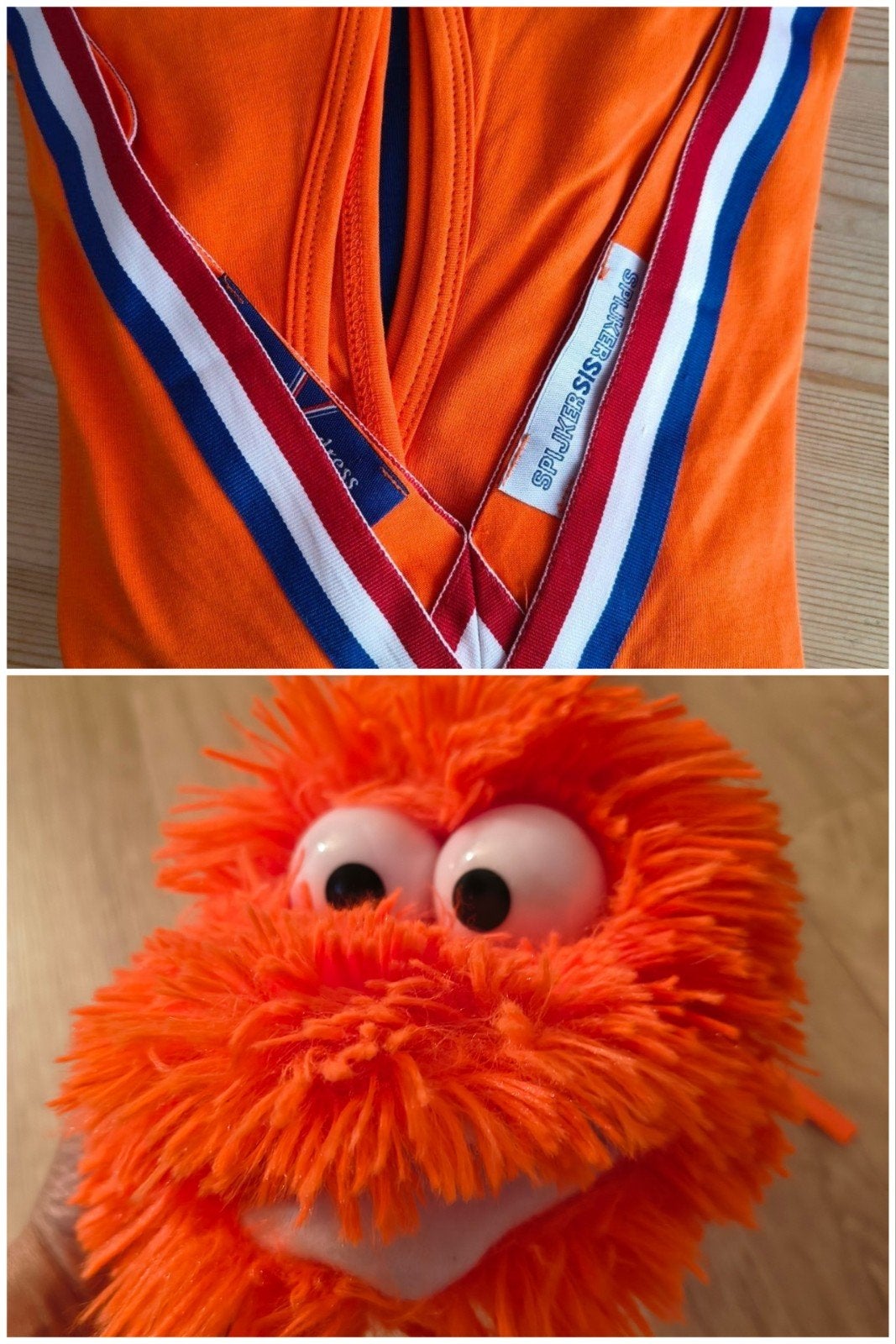 Bavaria jurkje WK2006 nieuwstaat + boa juichpop, Maat 38/40 (M), Verzenden, Nieuw, Oranje