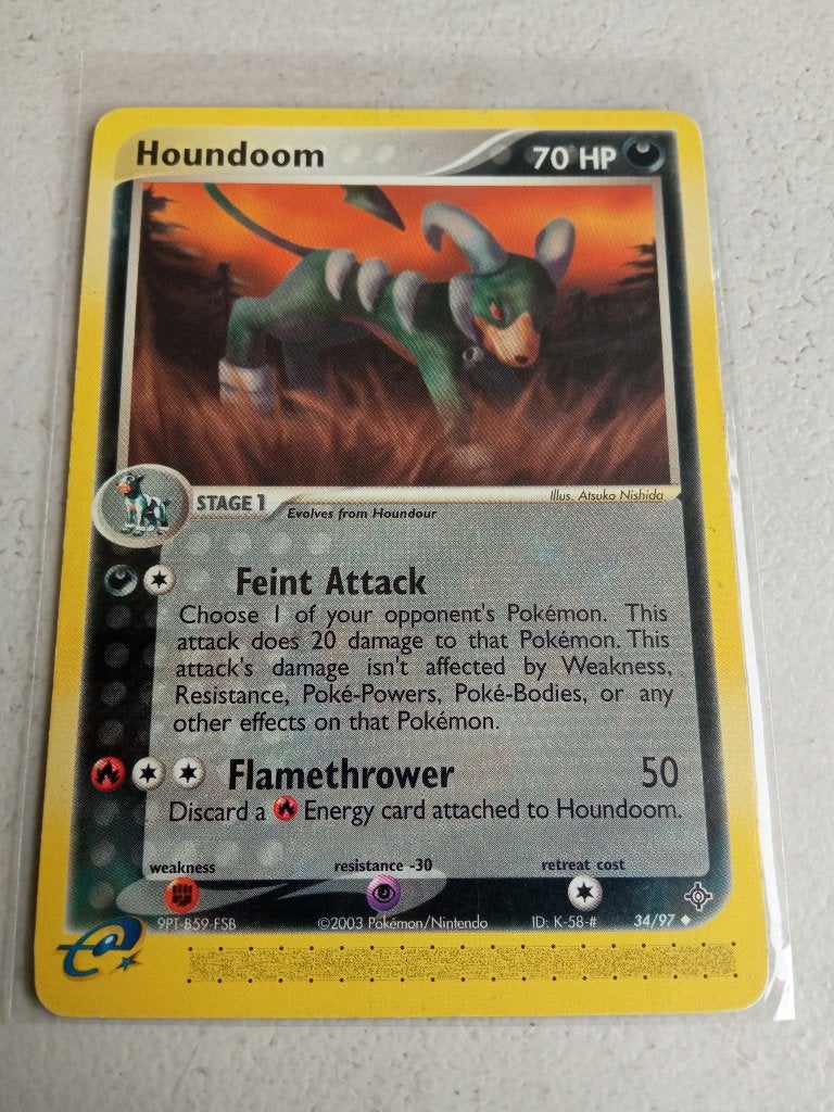 Houndoom 34/97- Dragon., Ophalen of Verzenden, Zo goed als nieuw, Losse kaart