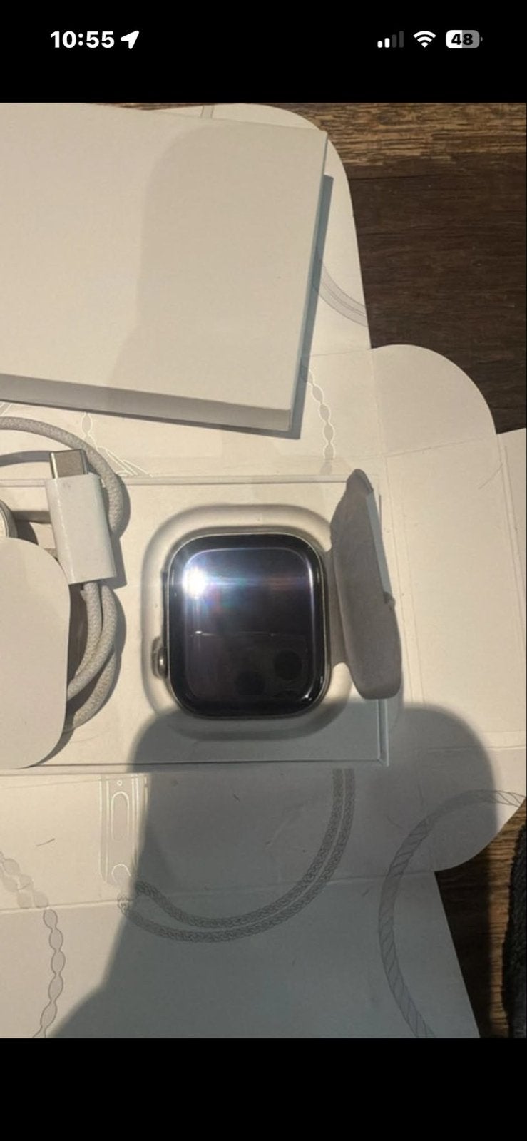 Apple Watch Series 11 46mm Space Gray GPS, IOS, Ophalen of Verzenden, Zo goed als nieuw, Waterdicht