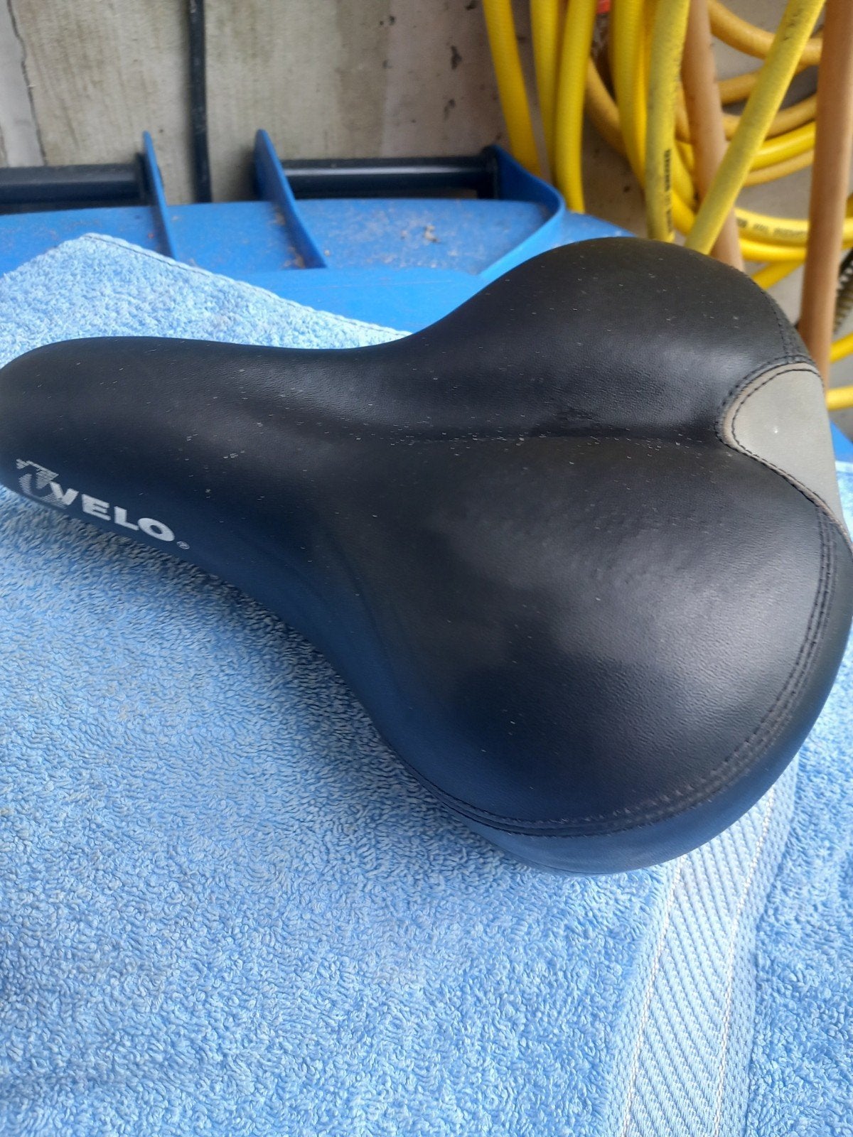 Velo fietszadel - Comfortabel en gebruikt, Gebruikt, Stadsfiets, Kunststof, Ophalen of Verzenden