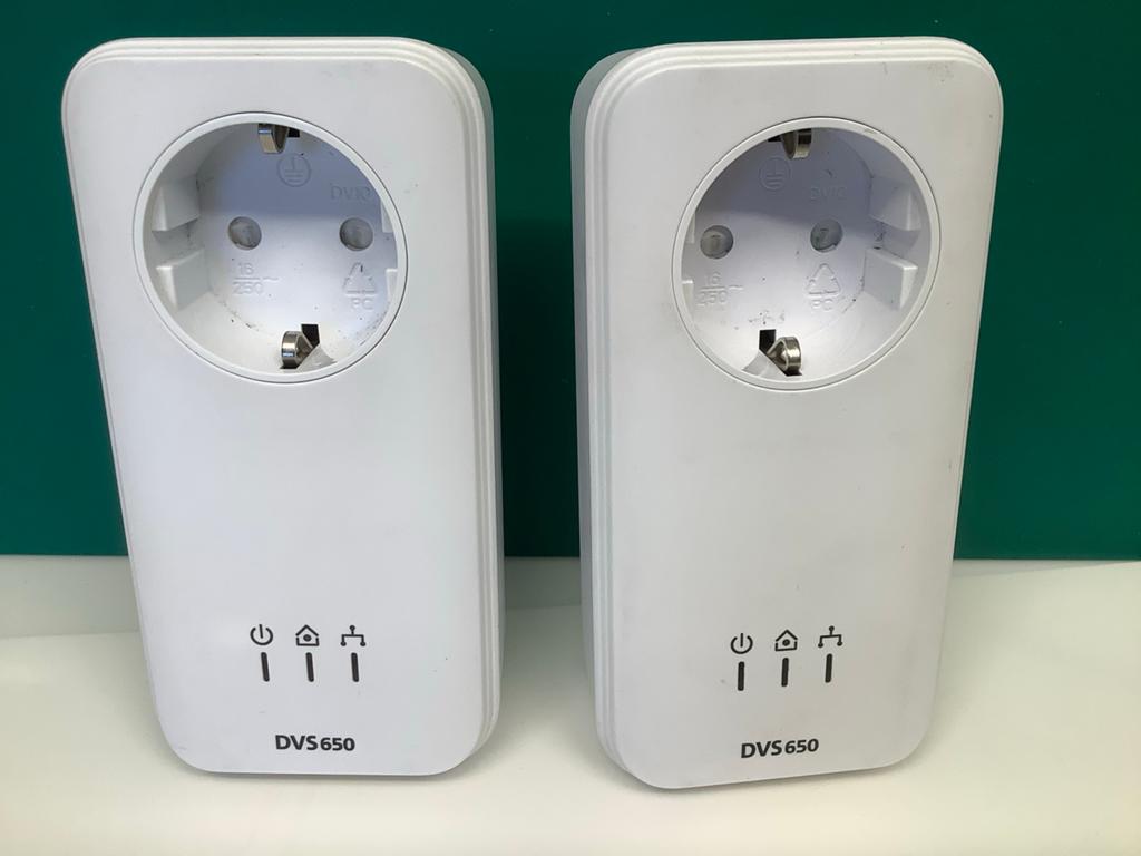 Devolo DVS 650 Powerline Adapters (2 stuks), Ophalen of Verzenden, Gebruikt