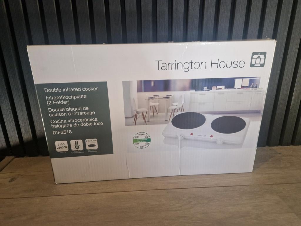 Tarrington House Dubbele Infrarood Kookplaat DIF2518, Nieuw, 3 kookzones of minder, Ophalen of Verzenden, Vrijstaand