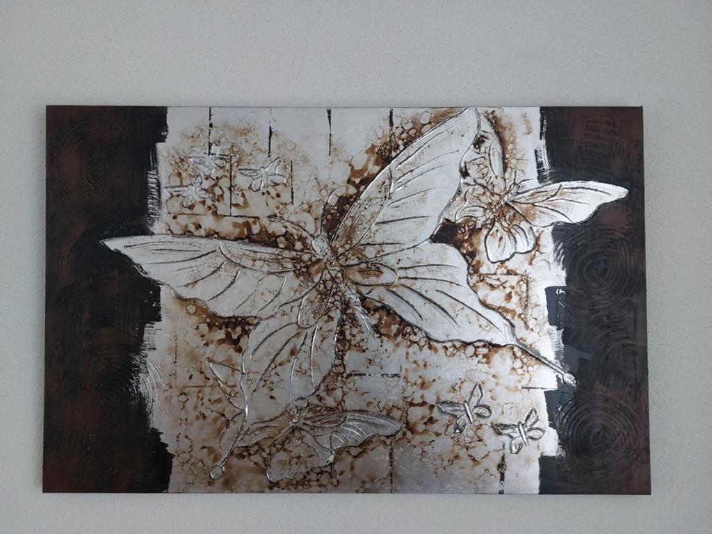 Schilderij 3d print vlinder, Ophalen