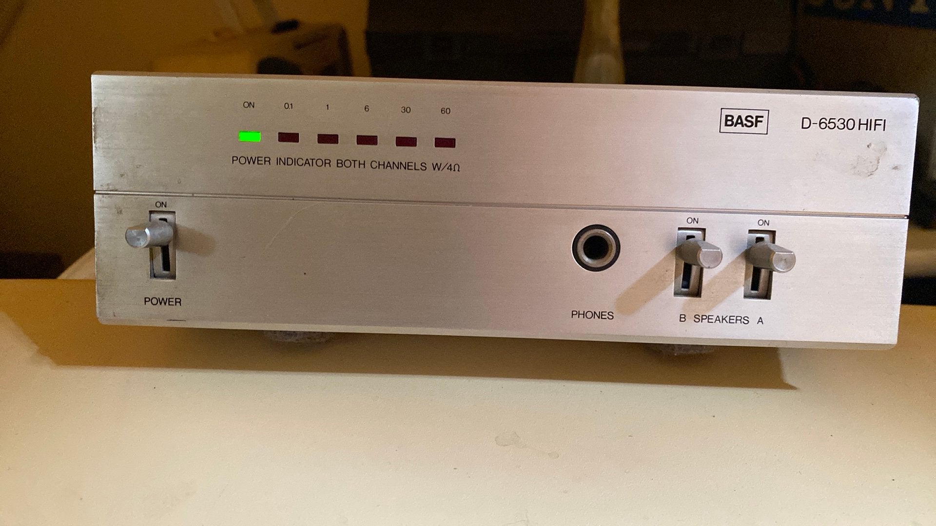 BASF D6630 HIFI versterker, Overige merken, Gebruikt, Ophalen of Verzenden, Minder dan 60 watt