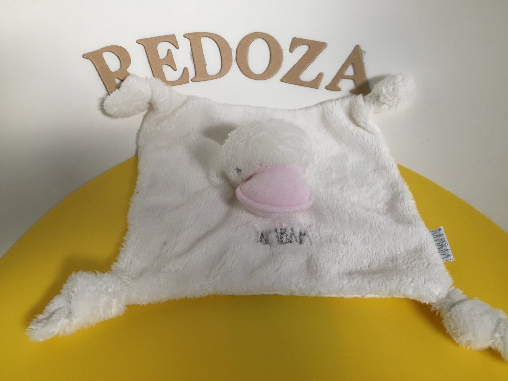 K3548 bambam bam bam doekje eend roze, Kinderen en Baby's, Ophalen of Verzenden, Zo goed als nieuw, Eend